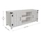 Flash Furniture Charlotte Modern Farmhouse Barn Door TV Stand in Light Gray for TV's up to 65in. w/Adjustable Shelf GC-MBLK67-LTGY-GG - alternate 2